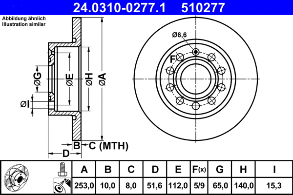 Brake Disc (24.0310-0277.1)