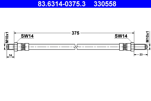 Brake Hose (83.6314-0375.3)
