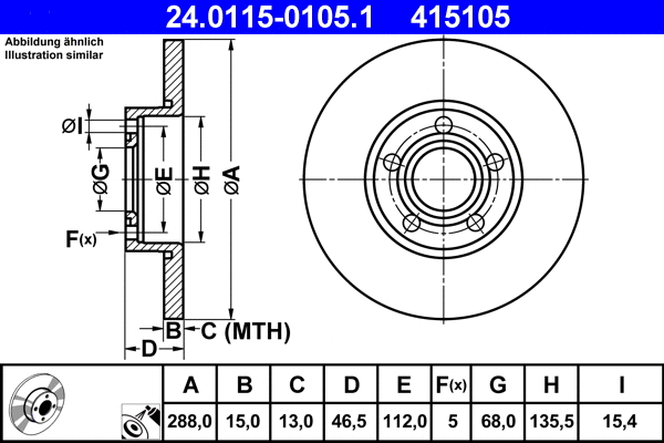 Brake Disc (24.0115-0105.1)