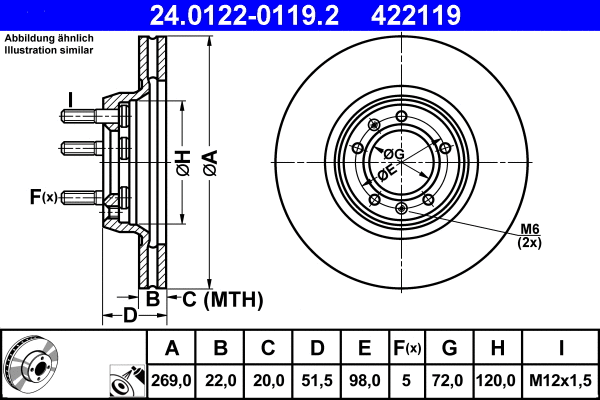 Brake Disc (24.0122-0119.2)