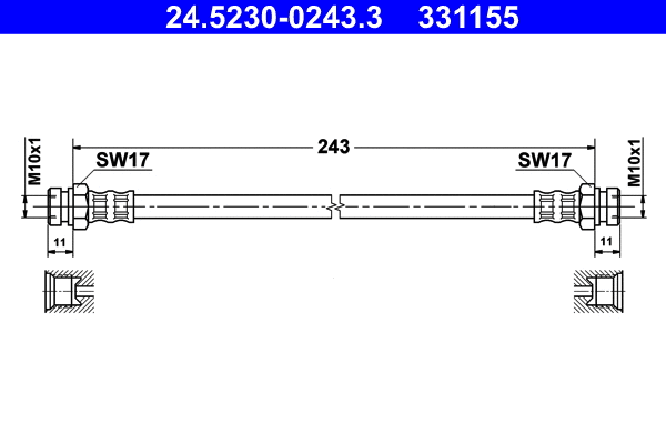 Brake Hose (24.5230-0243.3)