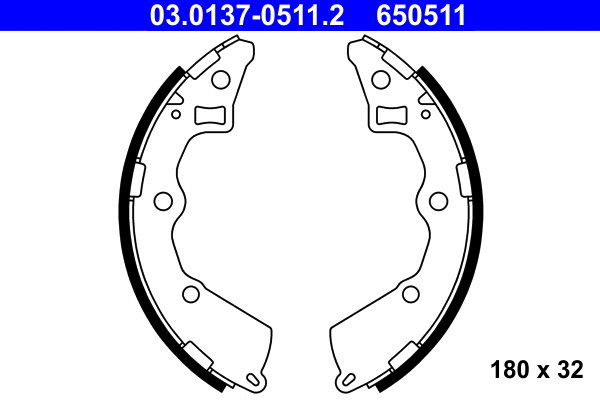 Brake Shoe Set (03.0137-0511.2)