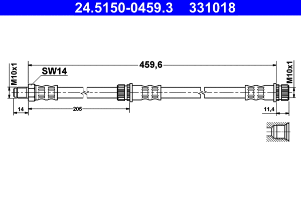 Brake Hose (24.5150-0459.3)