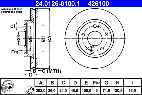 Brake Disc (24.0126-0100.1)