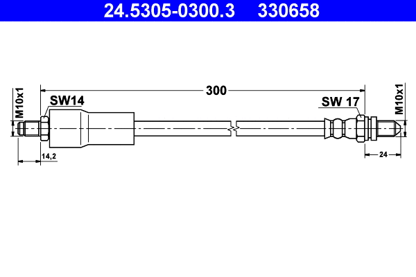 Brake Hose (24.5305-0300.3)