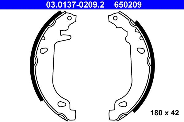Brake Shoe Set (03.0137-0209.2)