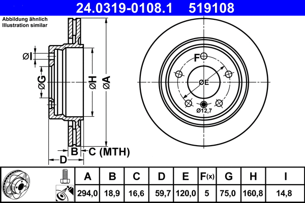 Brake Disc (24.0319-0108.1)