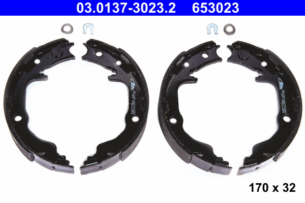 Brake Shoe Set, parking brake (03.0137-3023.2)