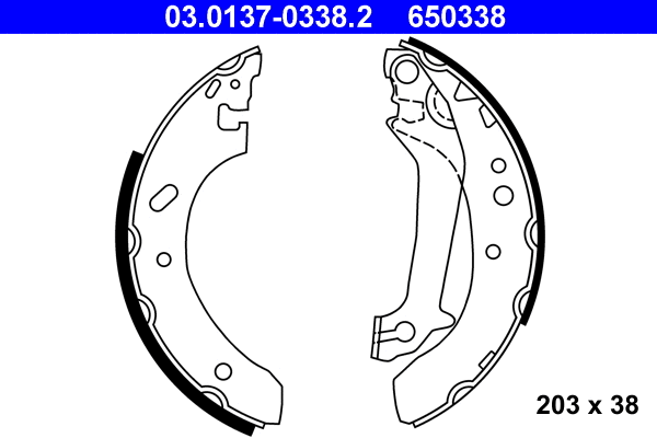 Brake Shoe Set (03.0137-0338.2)