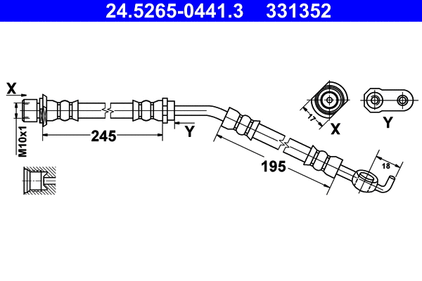 Brake Hose (24.5265-0441.3)