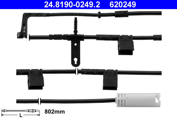 Warning Contact, brake pad wear (24.8190-0249.2)