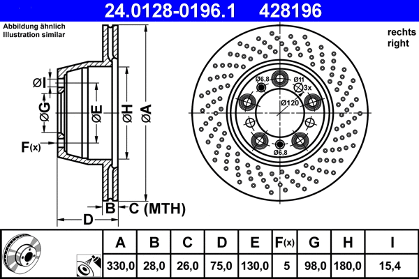 Brake Disc (24.0128-0196.1)