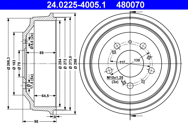 Brake Drum (24.0225-4005.1)