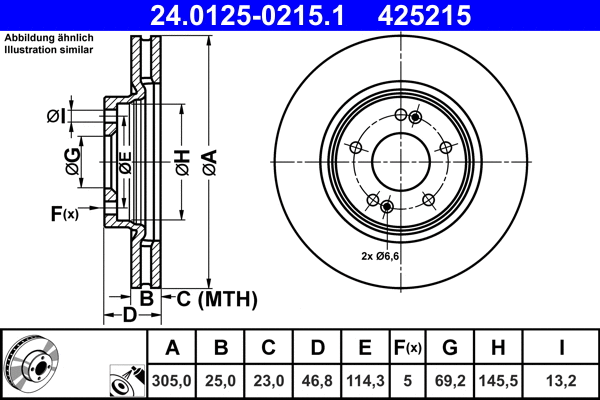 Brake Disc (24.0125-0215.1)