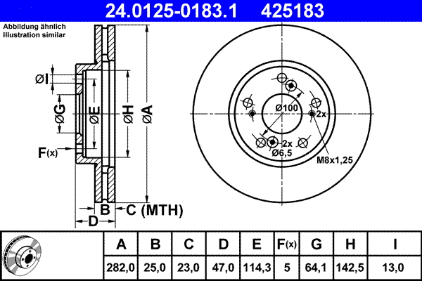 Brake Disc (24.0125-0183.1)