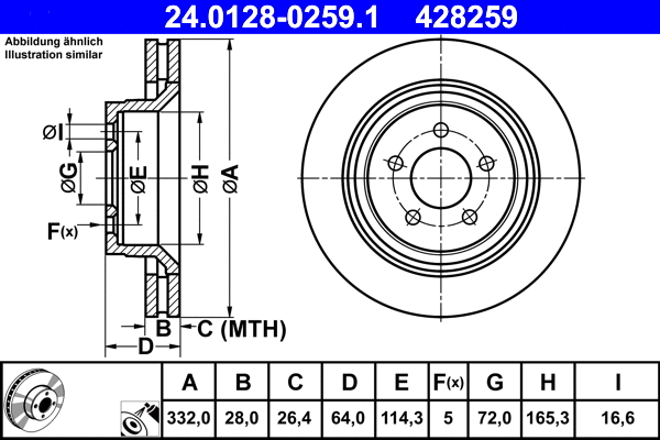 Brake Disc (24.0128-0259.1)