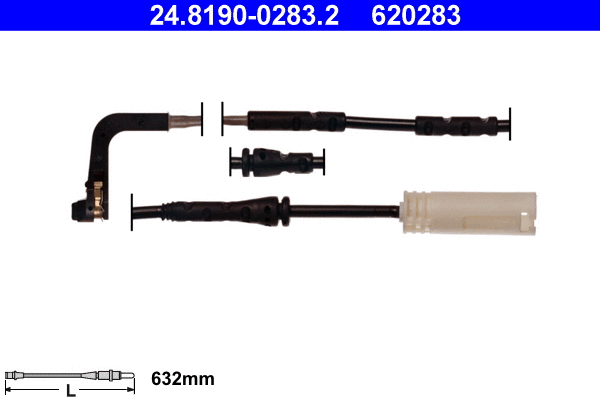 Warning Contact, brake pad wear (24.8190-0283.2)