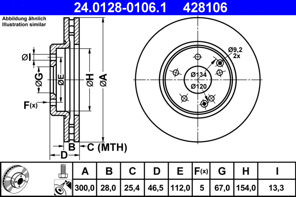 Brake Disc (24.0128-0106.1)