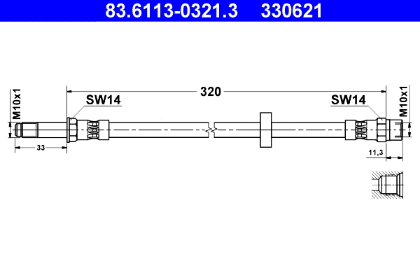 Brake Hose (83.6113-0321.3)