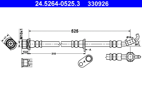 Brake Hose (24.5264-0525.3)