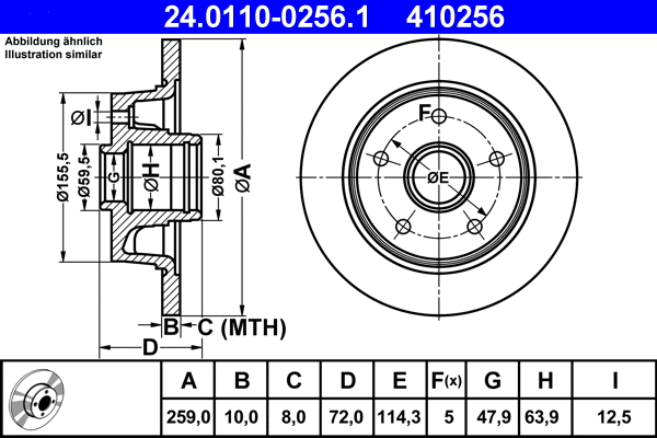 Brake Disc (24.0110-0256.1)