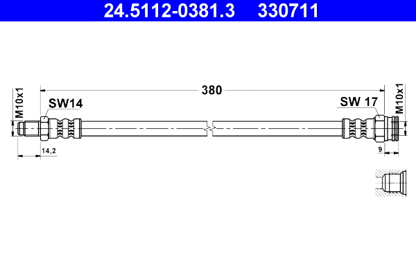 Brake Hose (24.5112-0381.3)