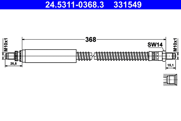 Brake Hose (24.5311-0368.3)