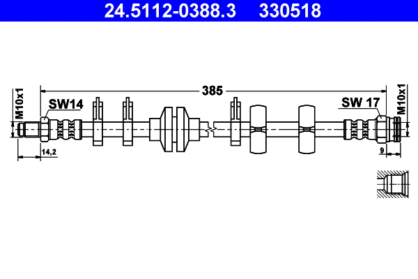 Brake Hose (24.5112-0388.3)