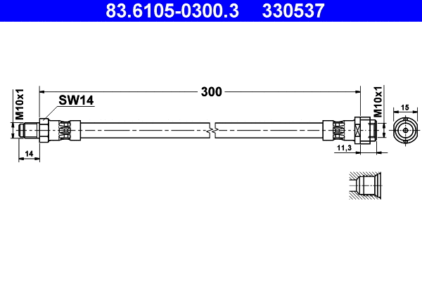 Brake Hose (83.6105-0300.3)