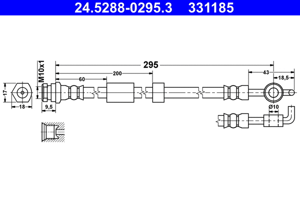 Brake Hose (24.5288-0295.3)