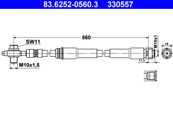 Brake Hose (83.6252-0560.3)