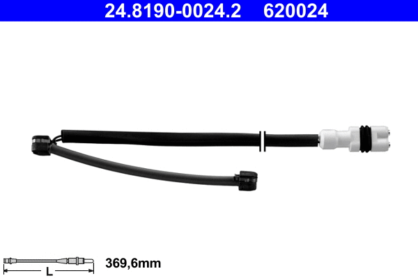 Warning Contact, brake pad wear (24.8190-0024.2)