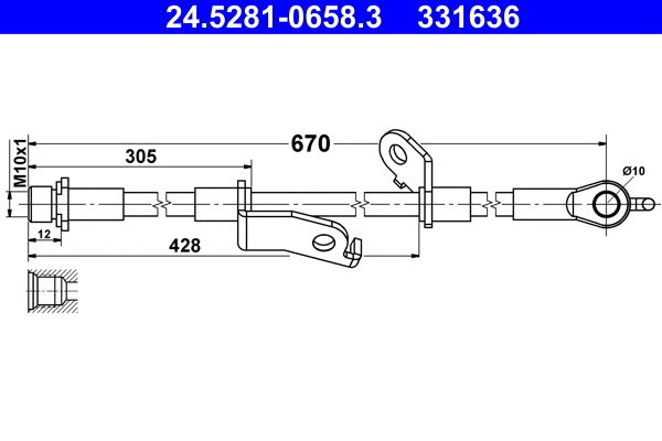 Brake Hose (24.5281-0658.3)