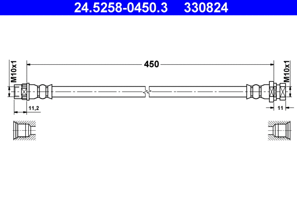 Brake Hose (24.5258-0450.3)