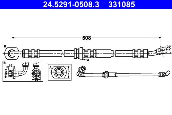 Brake Hose (24.5291-0508.3)