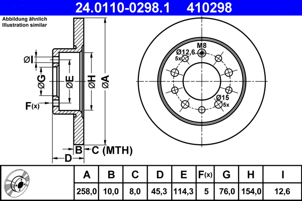 Brake Disc (24.0110-0298.1)