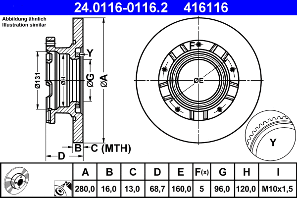 Brake Disc (24.0116-0116.2)