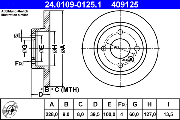 Brake Disc (24.0109-0125.1)