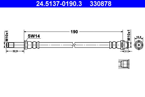 Brake Hose (24.5137-0190.3)