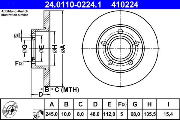 Brake Disc (24.0110-0224.1)