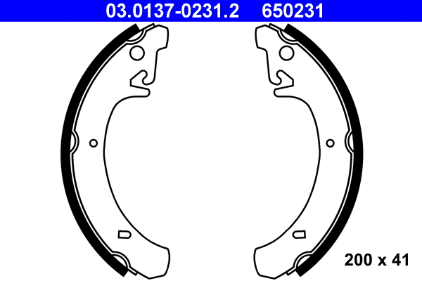 Brake Shoe Set (03.0137-0231.2)