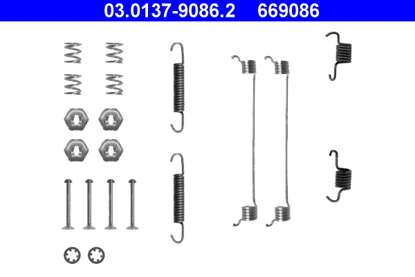 Accessory Kit, brake shoes (03.0137-9086.2)