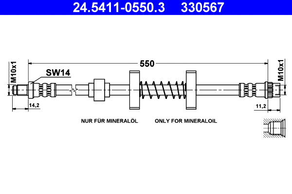 Brake Hose (24.5411-0550.3)