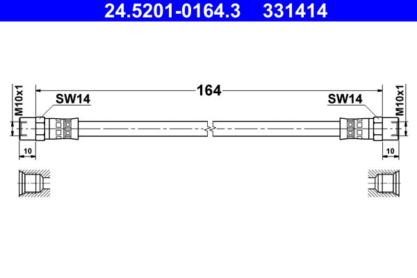 Brake Hose (24.5201-0164.3)