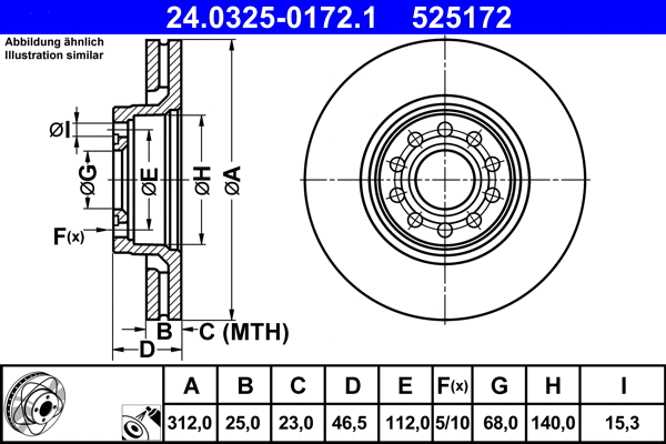 Brake Disc (24.0325-0172.1)