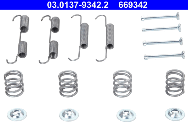 Accessory Kit, parking brake shoes