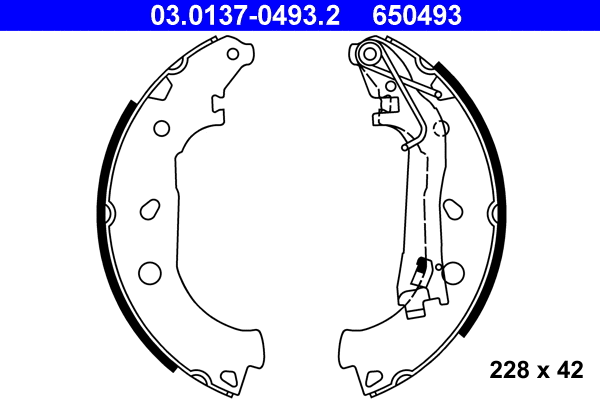 Brake Shoe Set (03.0137-0493.2)