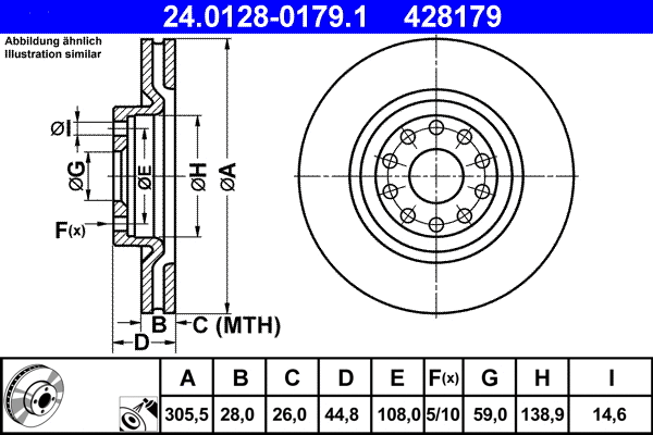 Brake Disc (24.0128-0179.1)