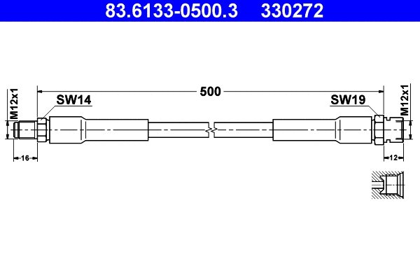 Brake Hose (83.6133-0500.3)