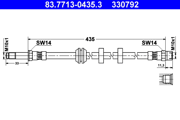 Brake Hose (83.7713-0435.3)